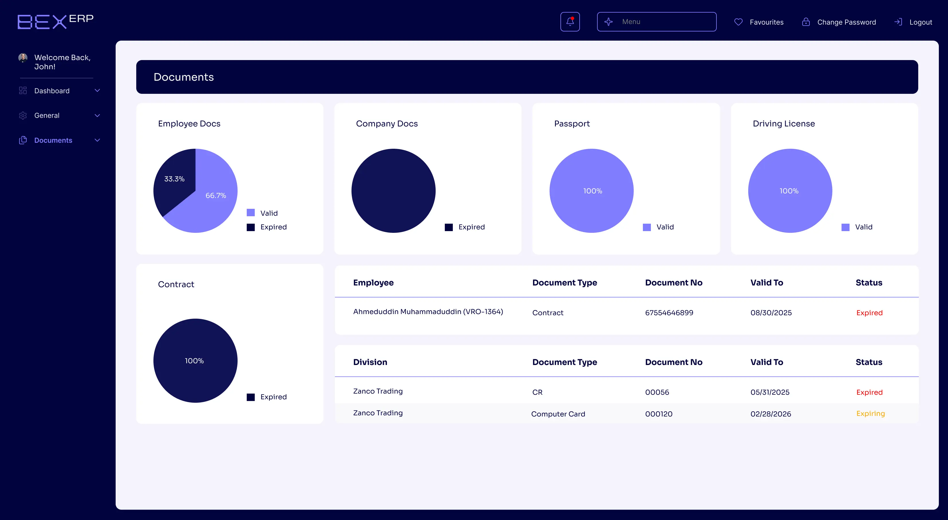 Documents Module Interface